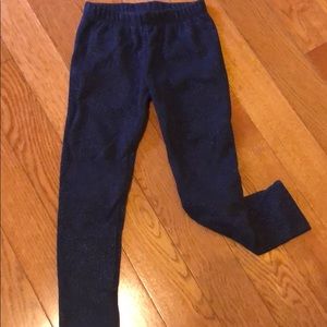 Gymboree, cozy girly fleece leggings, size 5-6